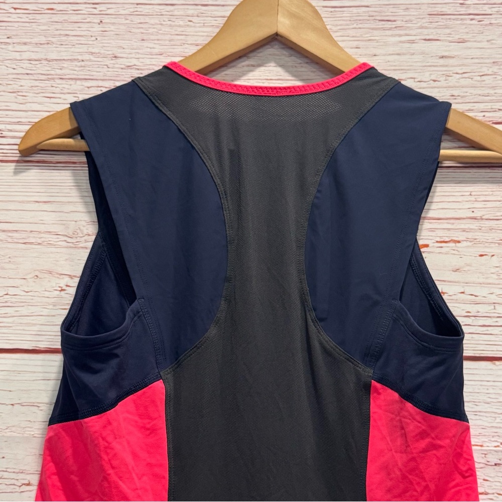 Lululemon Trail Bound Tank in Deep Coal / Deep Navy / Electric Coral Sz 8 - Picture 10 of 11
